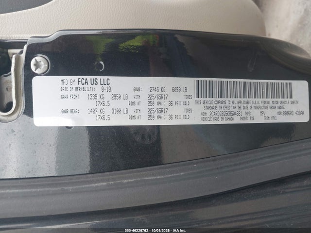 2019 DODGE GRAND CARAVAN SE 9