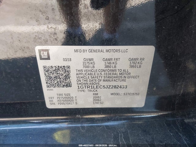 2018 GMC SIERRA 1500 9