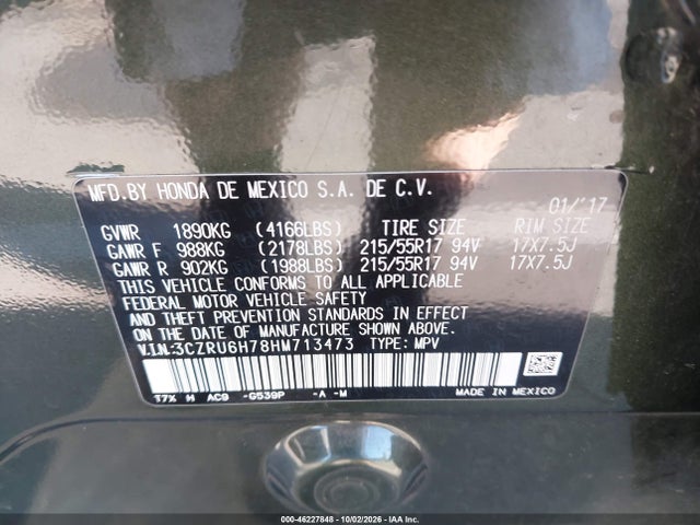 2017 HONDA HR-V EX-L 9