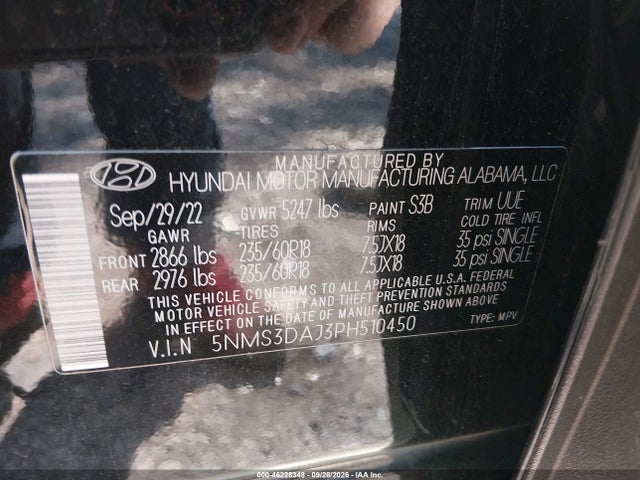 2023 HYUNDAI SANTA FE SEL 9