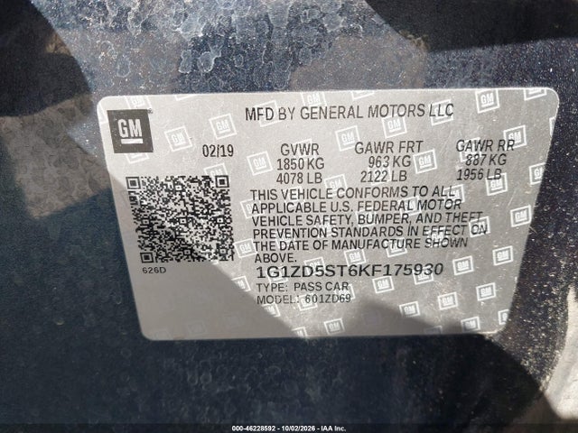 2019 CHEVROLET MALIBU LT 9