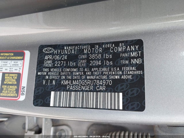 2024 HYUNDAI ELANTRA SEL 9