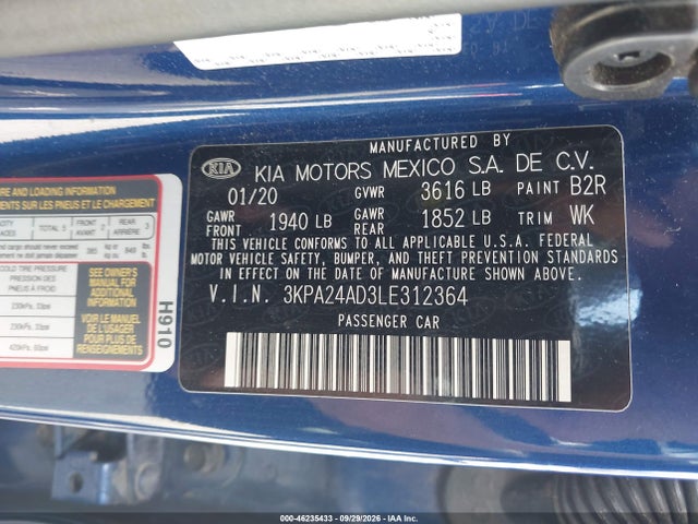 2020 KIA RIO S 9