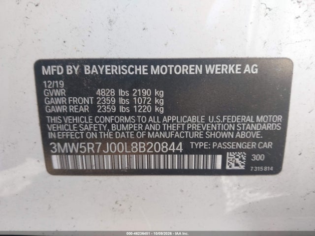 2020 BMW 330I XDRIVE 9