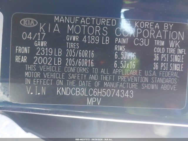 2017 KIA NIRO LX 9