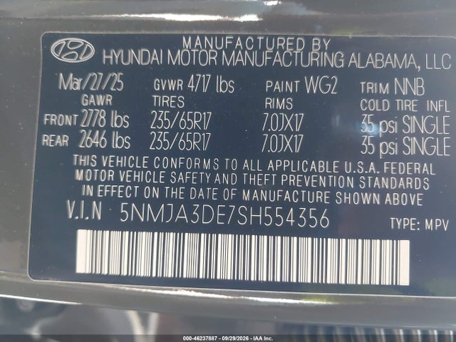 2025 HYUNDAI TUCSON SE 9