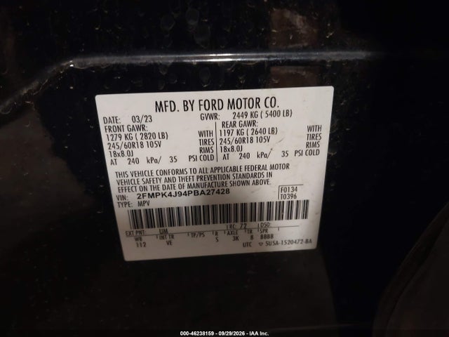 2023 FORD EDGE SEL 9