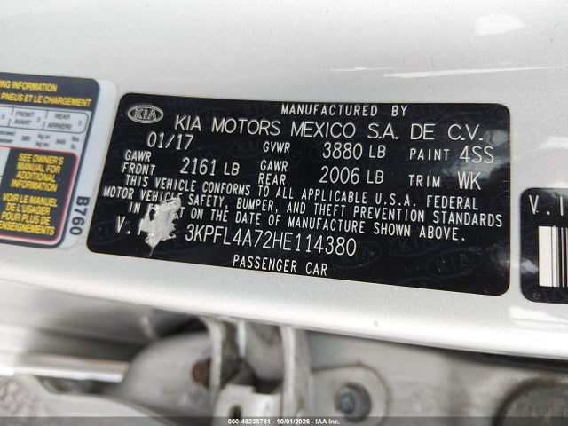 2017 KIA FORTE LX 9