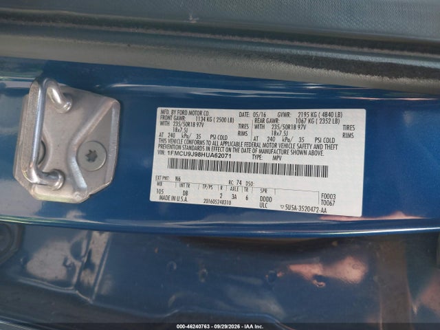 2017 FORD ESCAPE TITANIUM 9