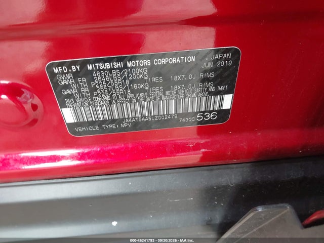 2020 MITSUBISHI ECLIPSE CROSS SE 1.5T AWC 9