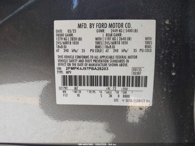 2023 FORD EDGE SEL 9