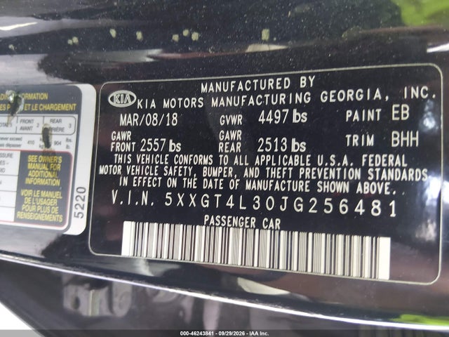 2018 KIA OPTIMA LX 9