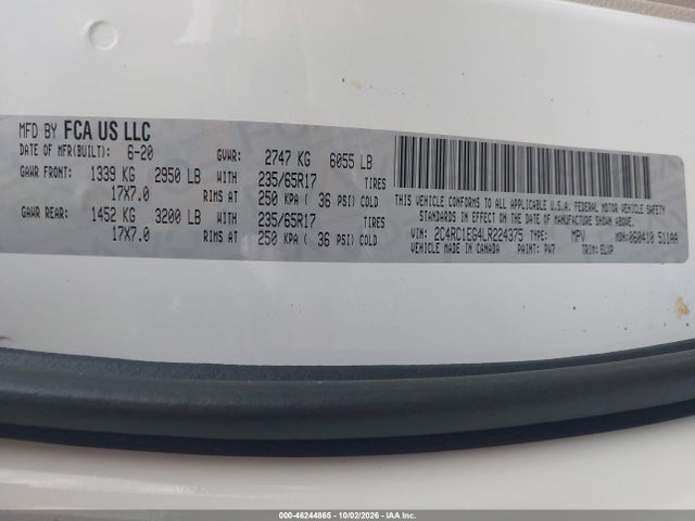 2020 CHRYSLER PACIFICA TOURING L PLUS 9