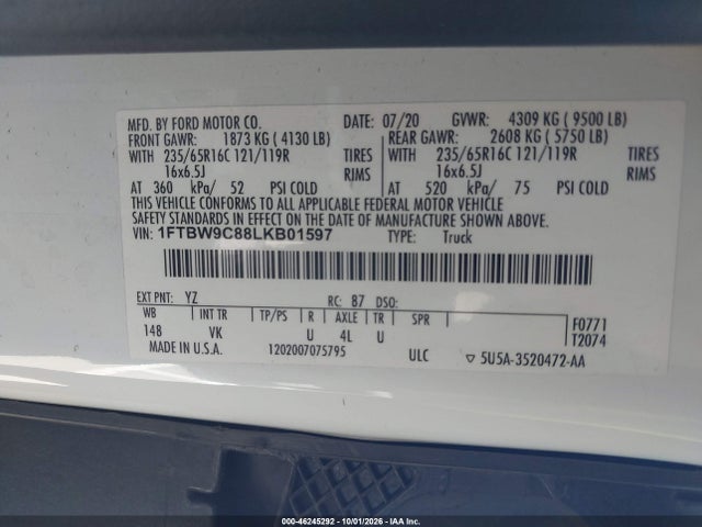 2020 FORD TRANSIT-350 9
