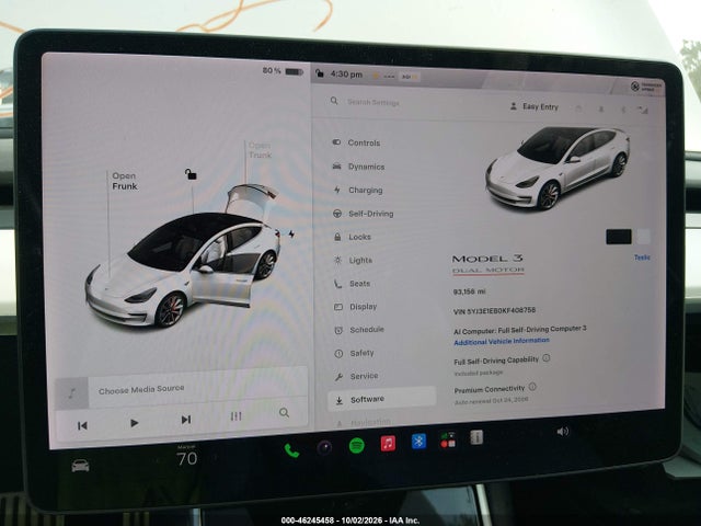 2019 TESLA MODEL 3 LONG RANGE/PERFORMANCE 7