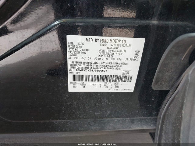 2018 FORD EDGE TITANIUM 9