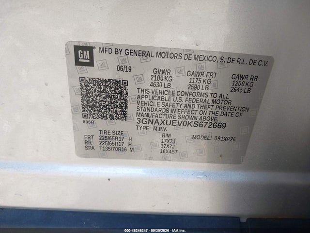 2019 CHEVROLET EQUINOX LT 9