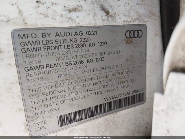2021 AUDI Q3 PREMIUM 9