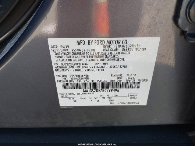 2019 FORD ECOSPORT SE 9