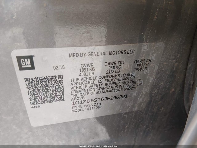 2018 CHEVROLET MALIBU LT 9