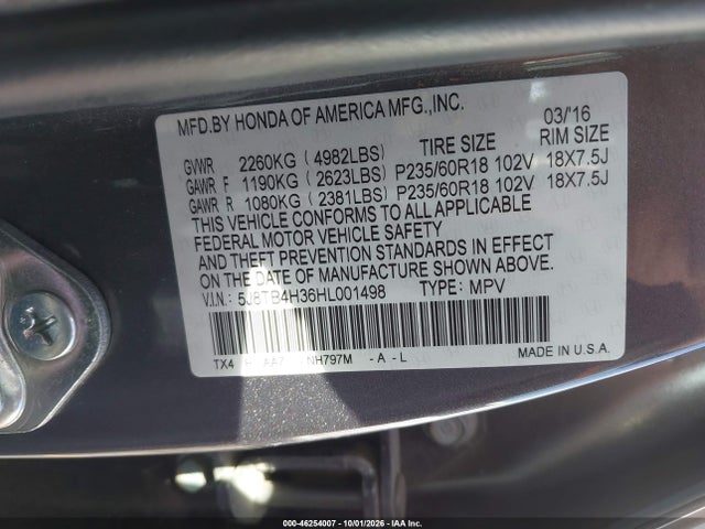 2017 ACURA RDX ACURAWATCH PLUS PACKAGE 9