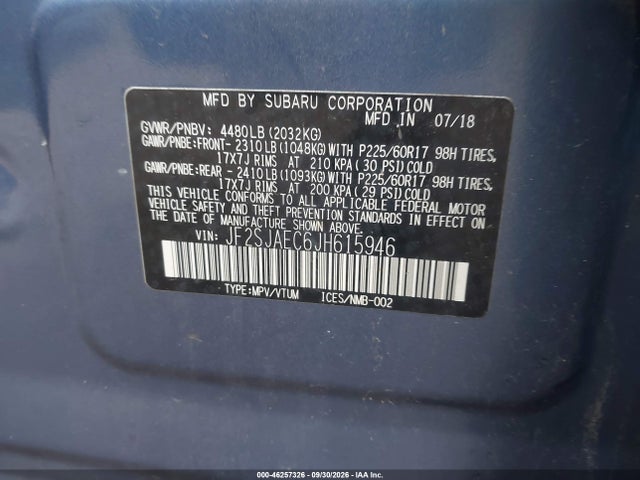 2018 SUBARU FORESTER 2.5I PREMIUM 9