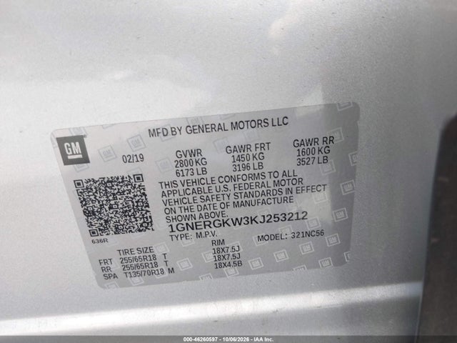 2019 CHEVROLET TRAVERSE 1LT 9
