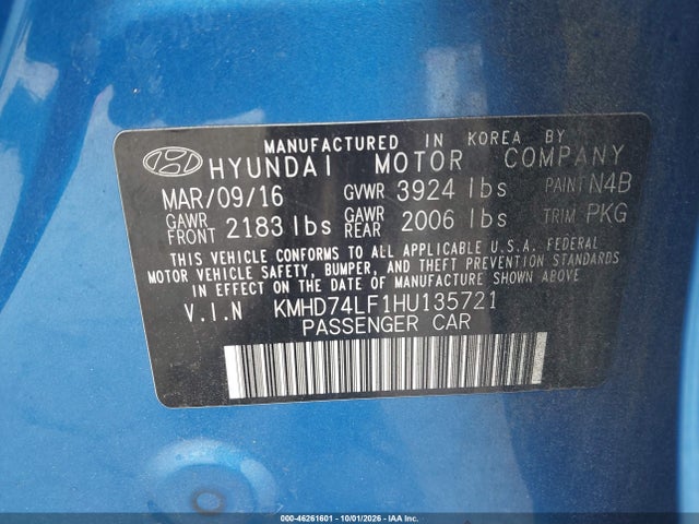 2017 HYUNDAI ELANTRA SE 9