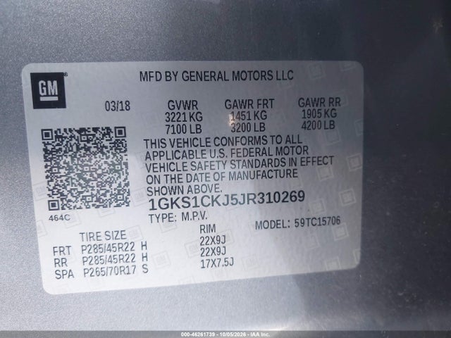 2018 GMC YUKON DENALI 9