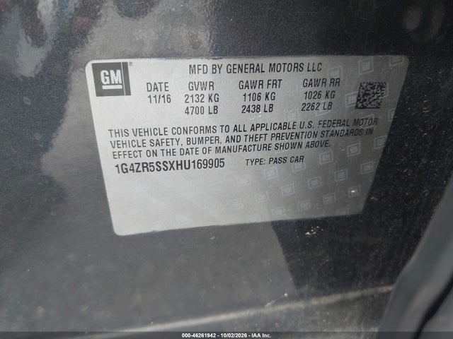2017 BUICK LACROSSE PREMIUM 9