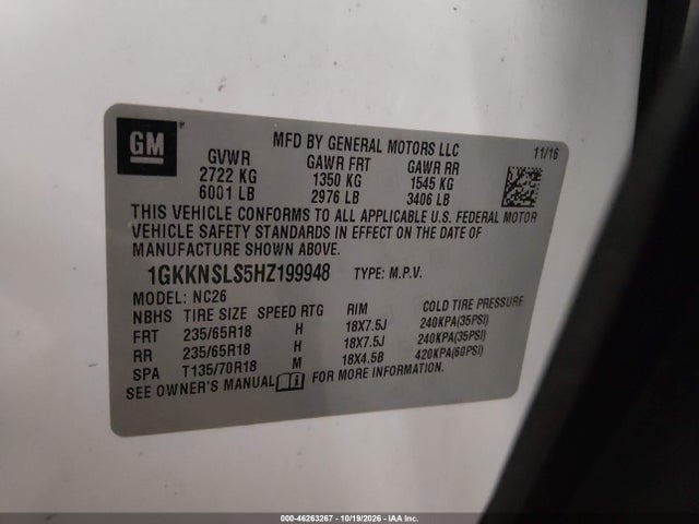 2017 GMC ACADIA SLE-2 9