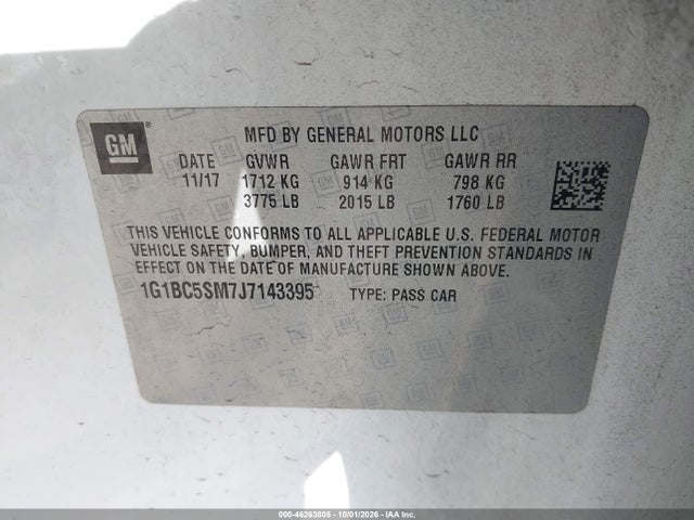 2018 CHEVROLET CRUZE LS AUTO 9