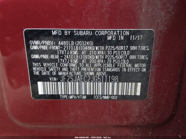 2018 SUBARU FORESTER 2.5I PREMIUM 9