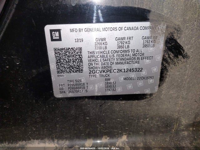 2019 CHEVROLET SILVERADO 1500 LD LT 9