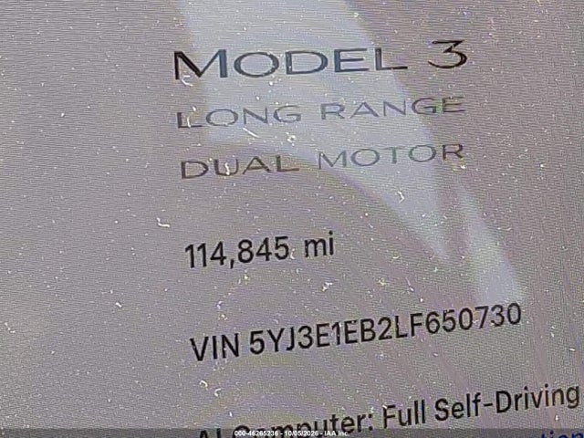 2020 TESLA MODEL 3 LONG RANGE DUAL MOTOR ALL-WHEEL DRIVE 15