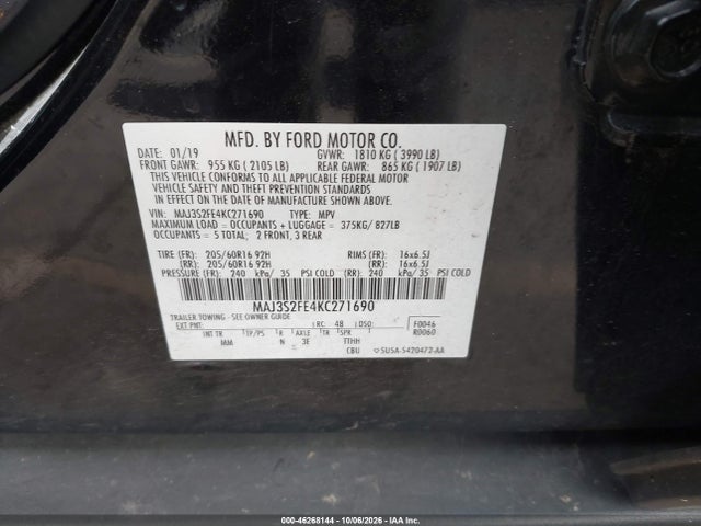 2019 FORD ECOSPORT S 9