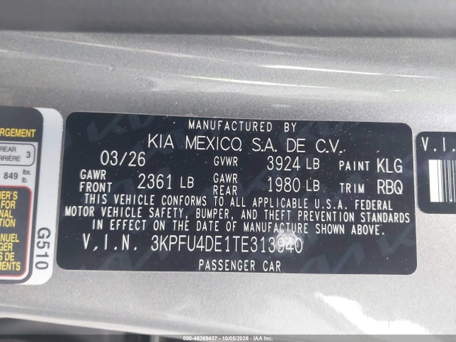 2026 KIA K4 EX 9