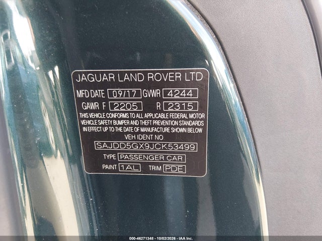 2018 JAGUAR F-TYPE 296HP 9