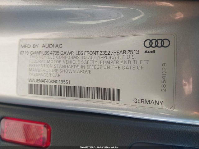 2019 AUDI A4 45 PREMIUM 9