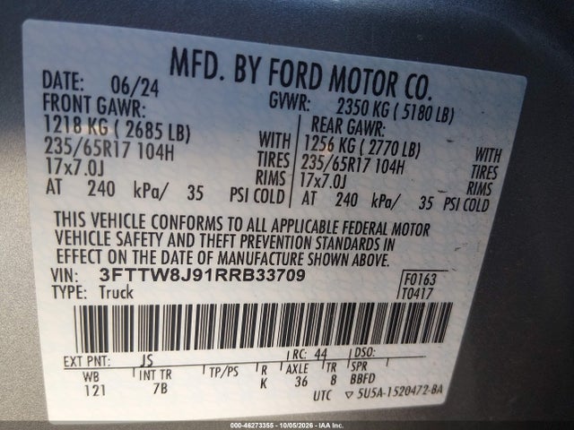 2024 FORD MAVERICK XLT 9