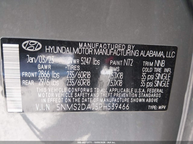2023 HYUNDAI SANTA FE SEL 9