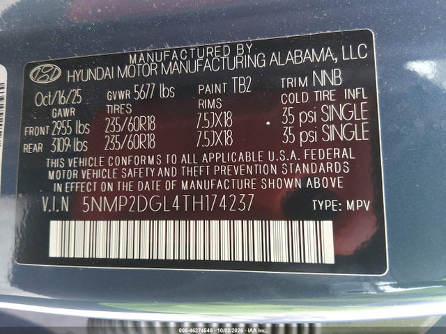 2026 HYUNDAI SANTA FE SEL 9