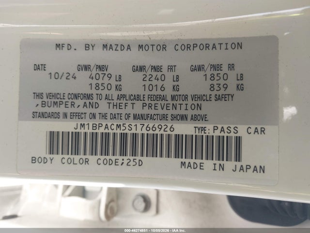 2025 MAZDA MAZDA3 2.5 S PREFERRED 9