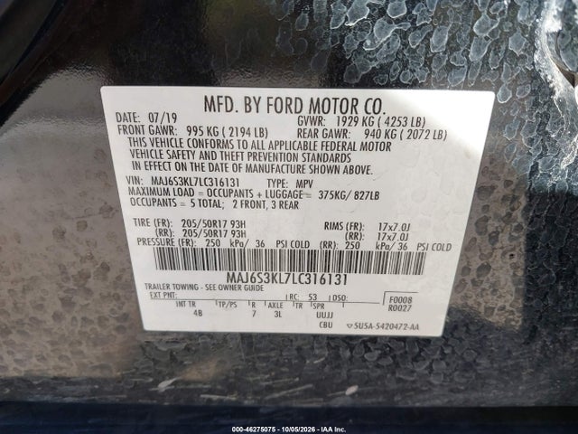 2020 FORD ECOSPORT TITANIUM 9