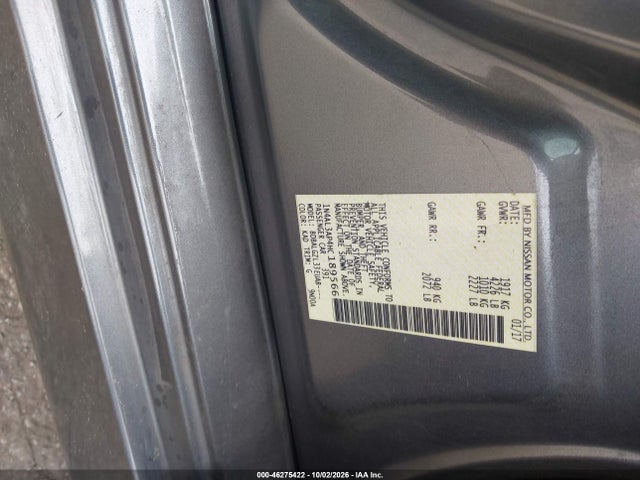 2017 NISSAN ALTIMA 2.5 S 9