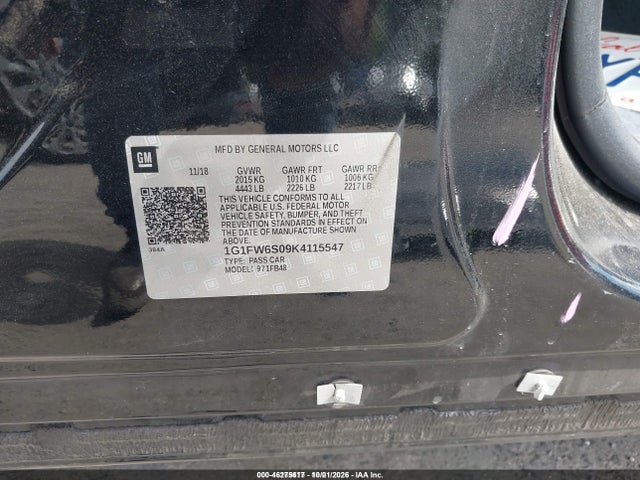 2019 CHEVROLET BOLT EV LT 9