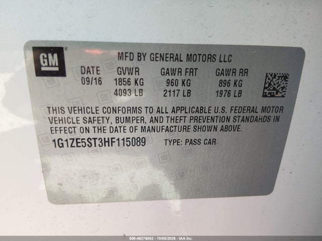 2017 CHEVROLET MALIBU 1LT 9