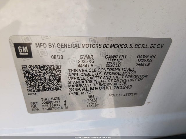 2019 GMC TERRAIN SLE 9