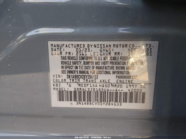 2025 NISSAN SENTRA SV 9