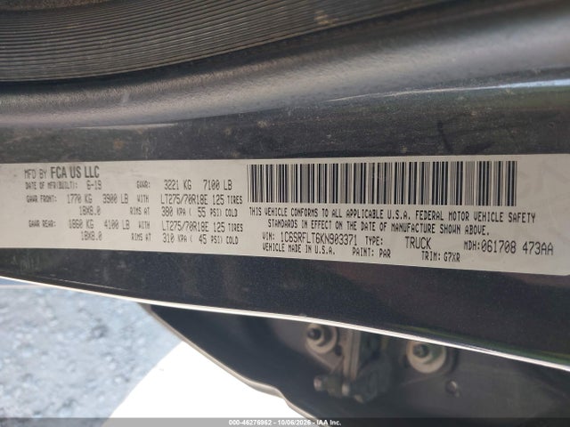 2019 RAM 1500 REBEL 4X4 5'7 BOX 9
